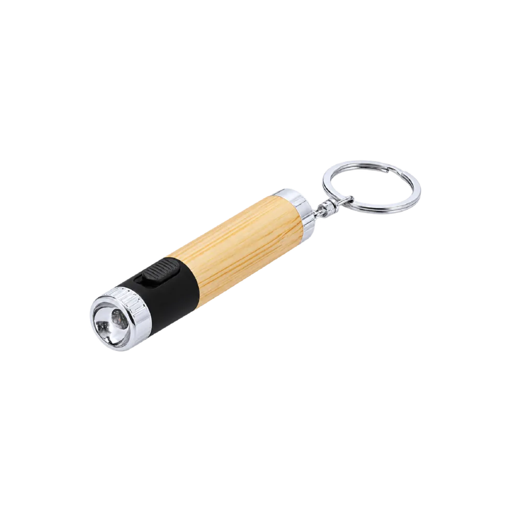 Llavero Linterna de Bambú